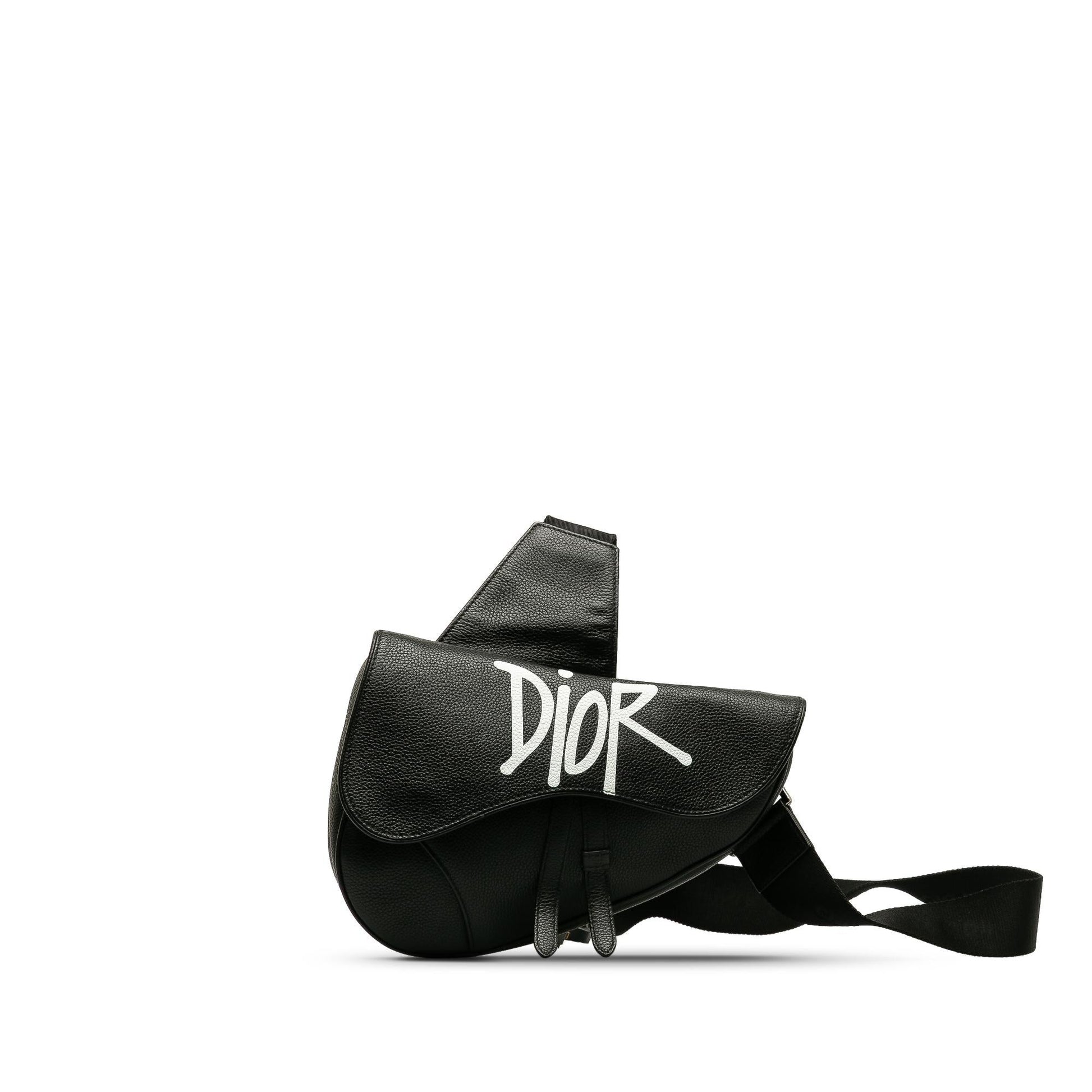 Dior Stussy Bee Applique Saddle Shg Js6Z2A Crossbody Bag
