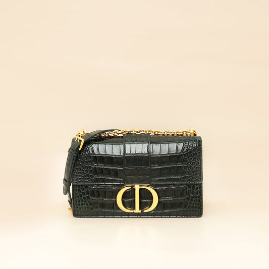 Dior Handbag Christian Forest Alligator 30 Montaigne Bag Green Medium Shoulder Bag