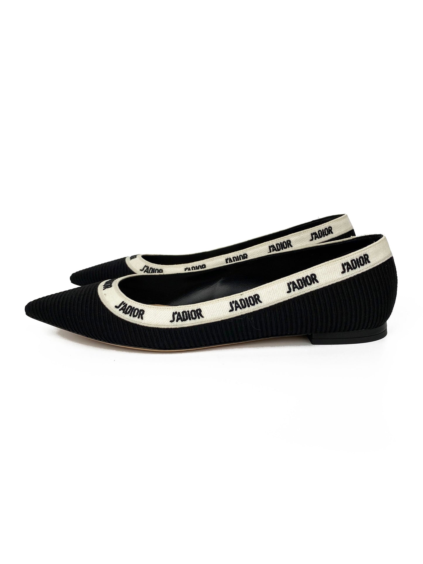 Dior Handbag J'a Ballet Flats 40 Black Shoes
