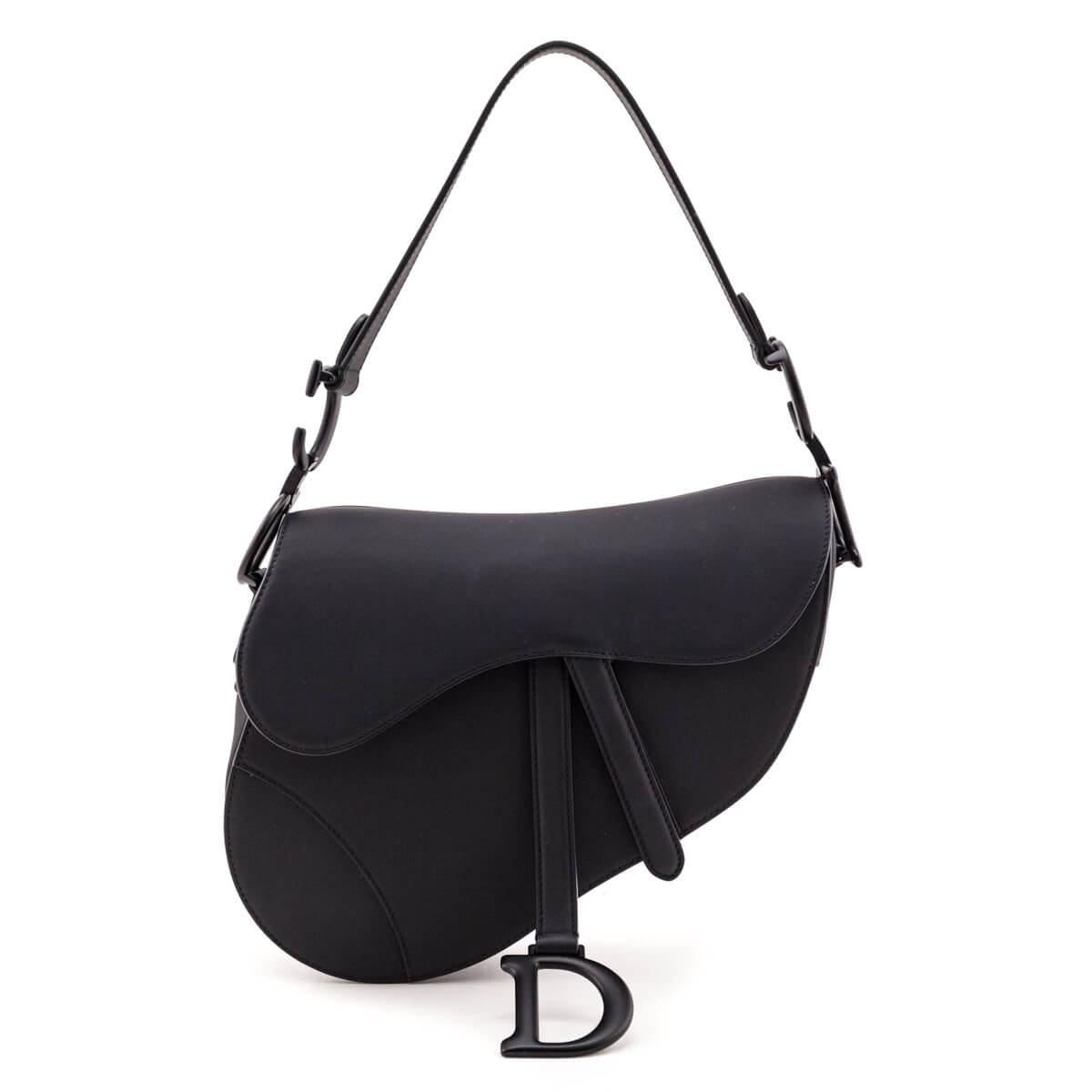 Dior Handbag Ultramatte Calfskin Saddle Bag Black Shoulder Bag