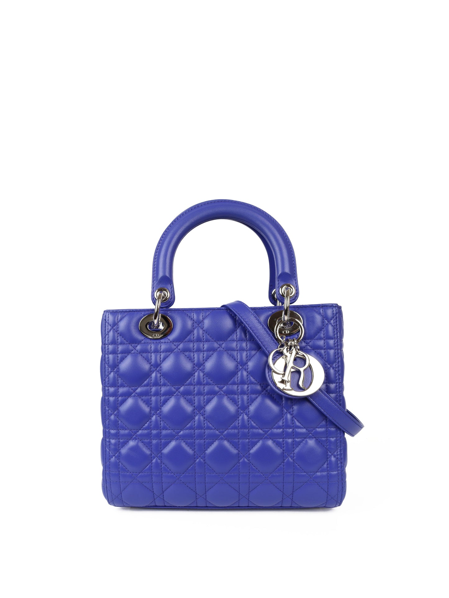 Dior Handbag Lady Bag Blue Medium Medium Lady Bag