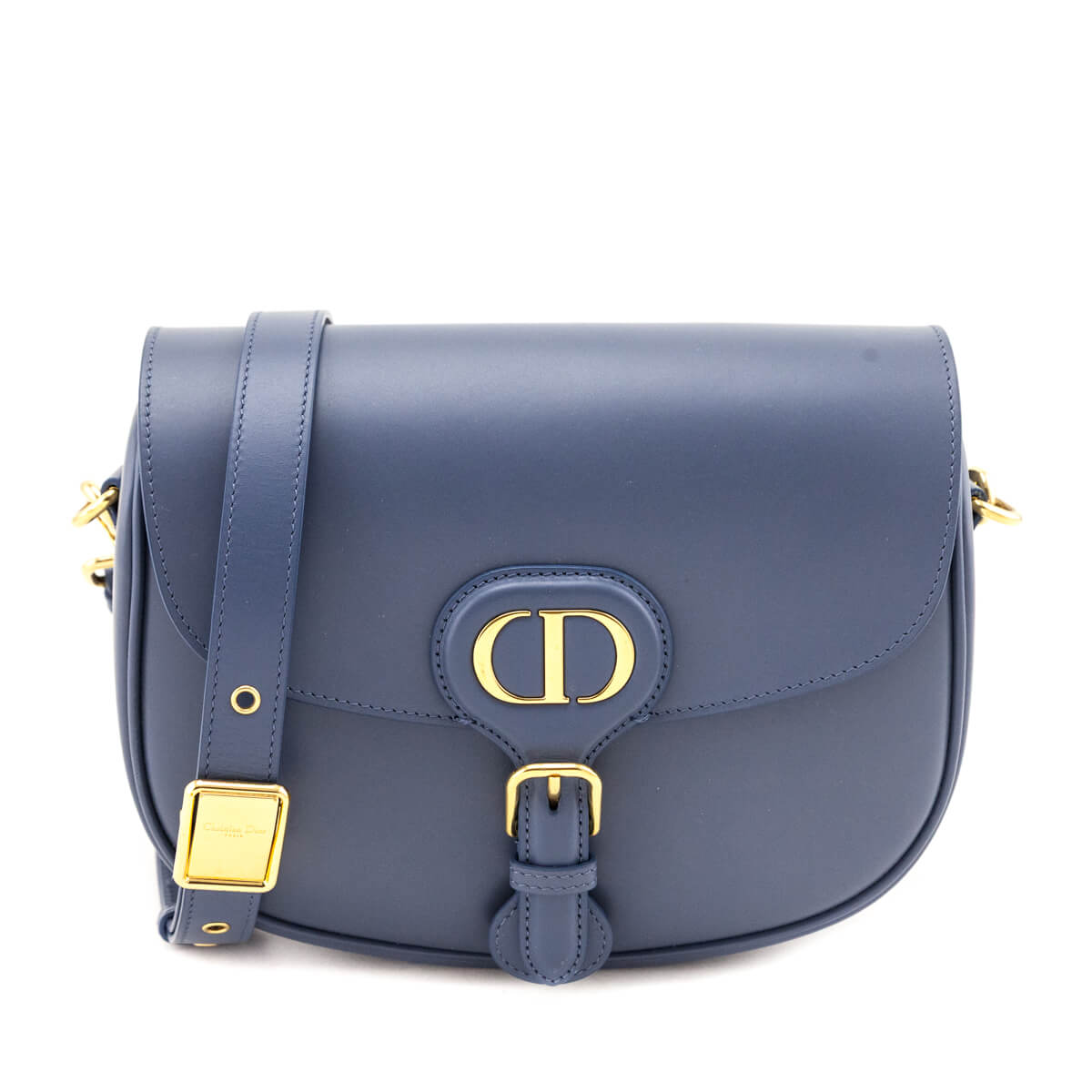 Dior Handbag Cloud Box Calfskin Bobby Bag Blue Medium