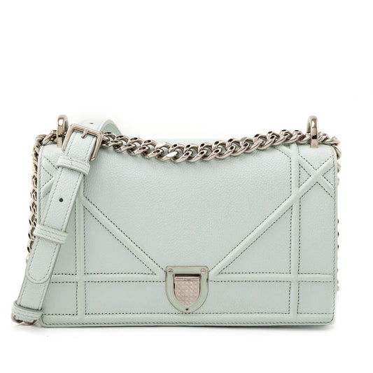 Dior Handbag Mint Grained Calfskin ama Bag Small Flap
