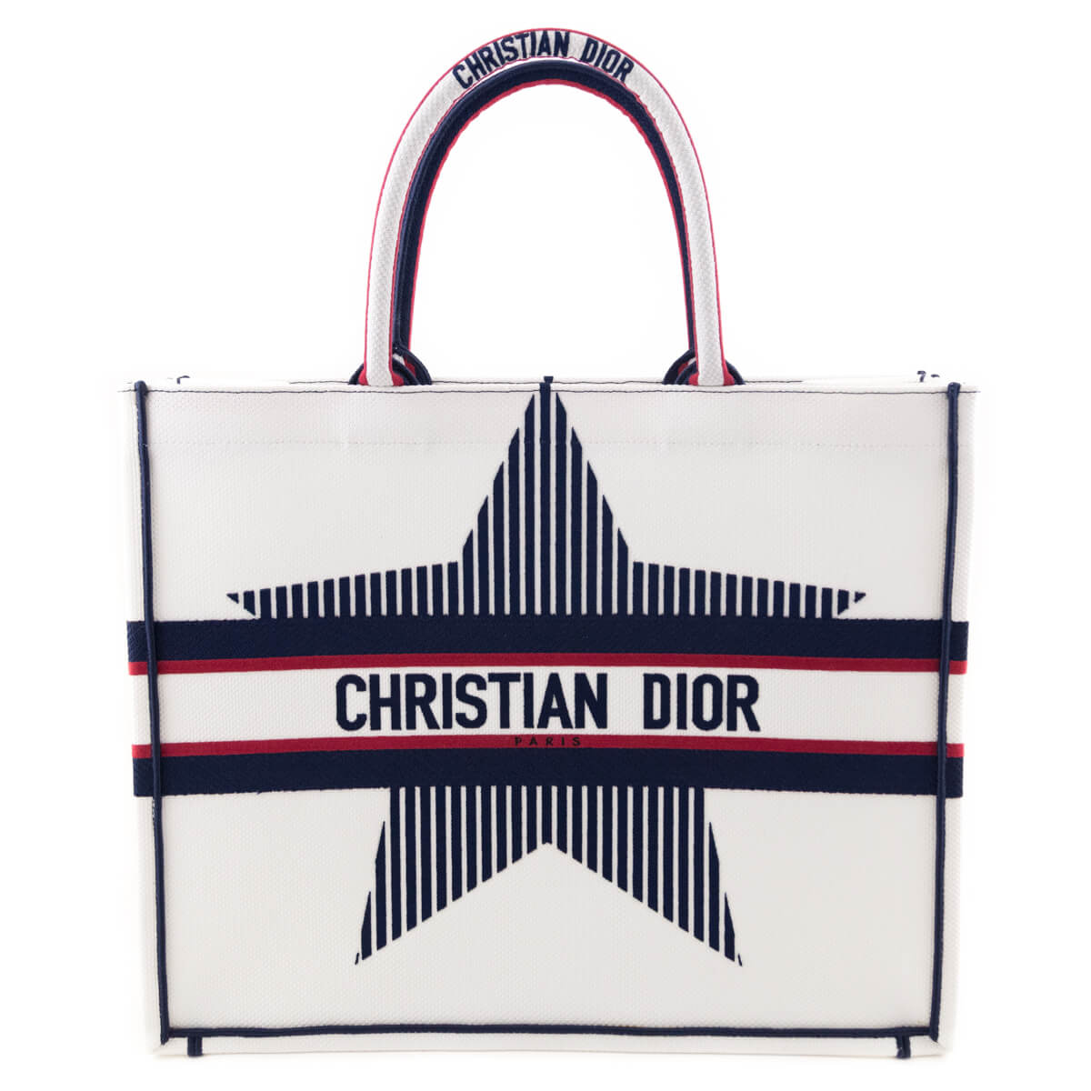Dior Handbag alps Book Tote Canvas White Large Tote Bag