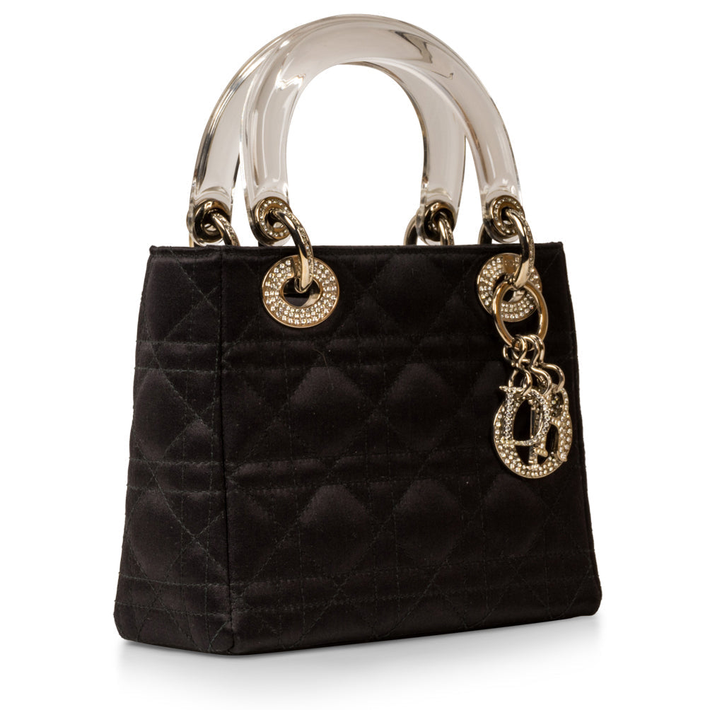 Dior Christian Lady Tote Bag Satin Micro Micro Satin 1