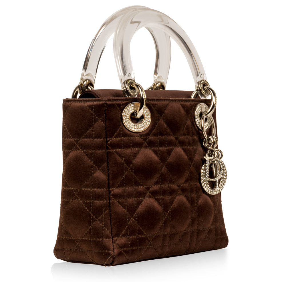 Dior Christian Lady Tote Bag Satin Micro Dior Micro Satin