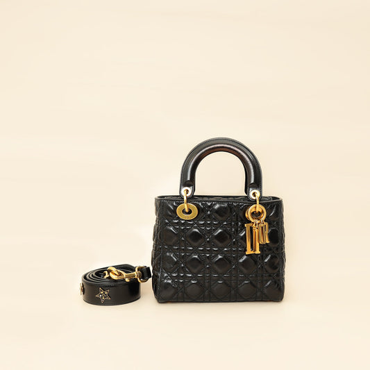 Dior Handbag Christian Lady My ABC Bag Black Small Shoulder Bag