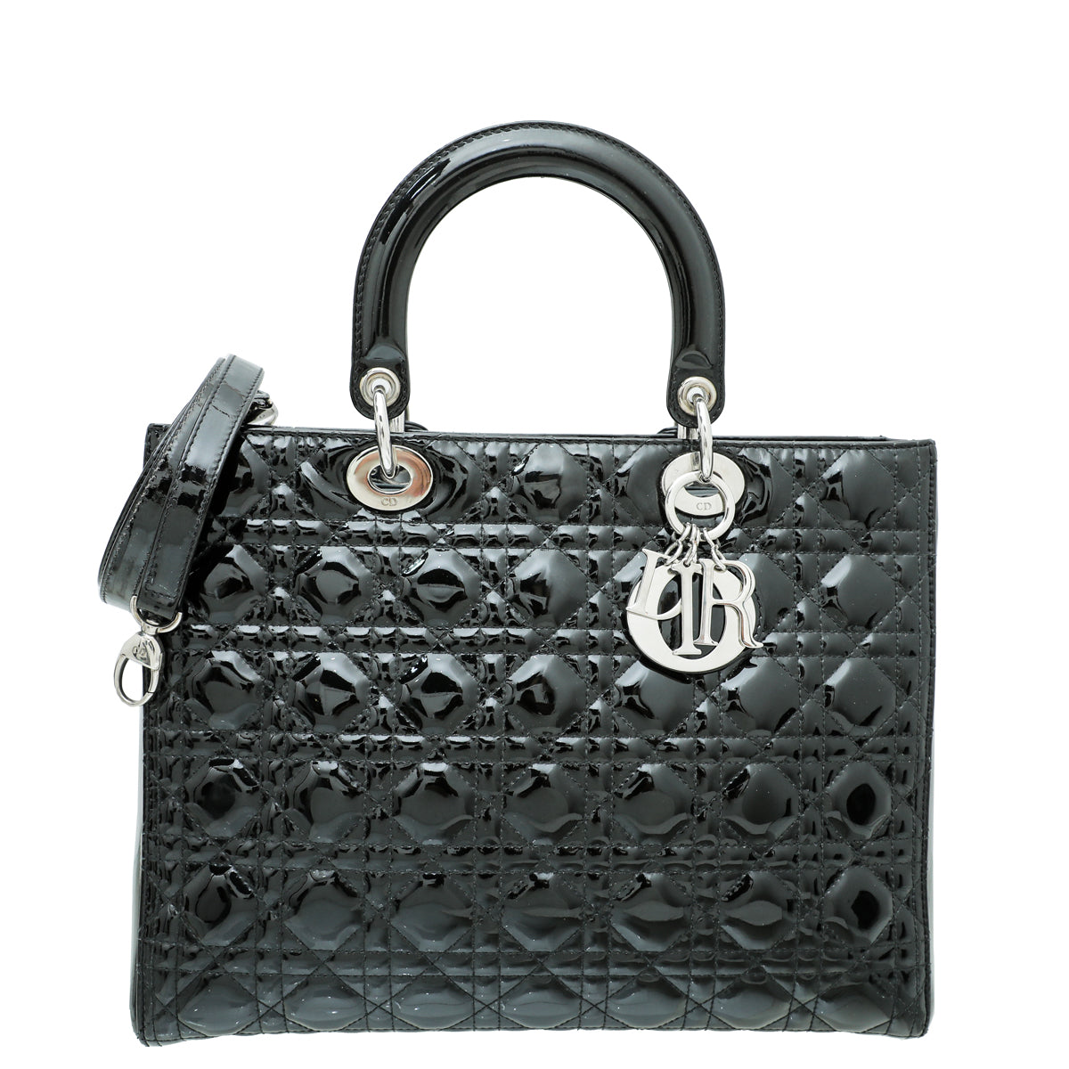 Dior Handbag Christian Lady Bag 2 Black Large Shoulder Bag