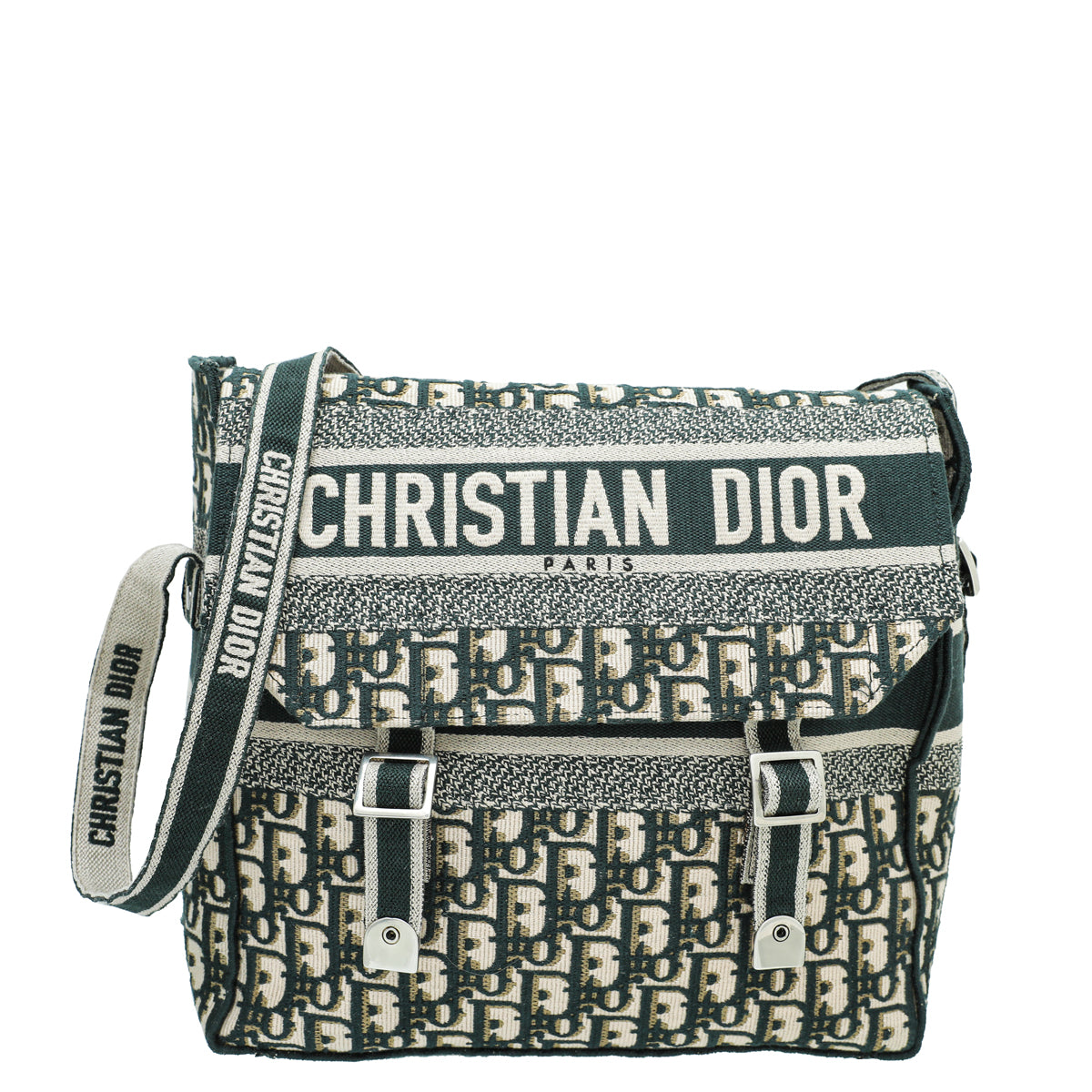 Dior Handbag Christian Vert Oblique Camp Messenger Bag Green Shoulder Bag
