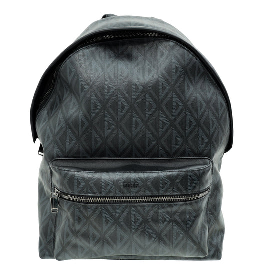 Dior Backpack Christian Rider Zipped Bag Black