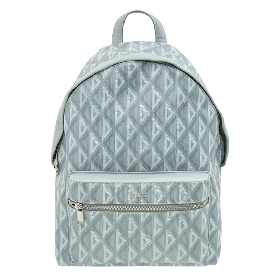 Dior Backpack Christian Grey Rider Zipped Bag Gray
