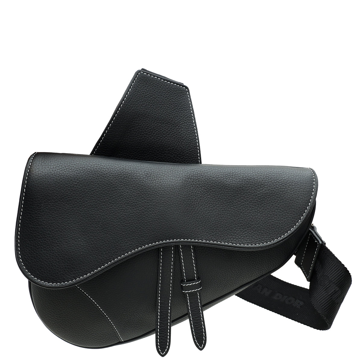 Dior Handbag Christian Saddle Crossbody Bag Black
