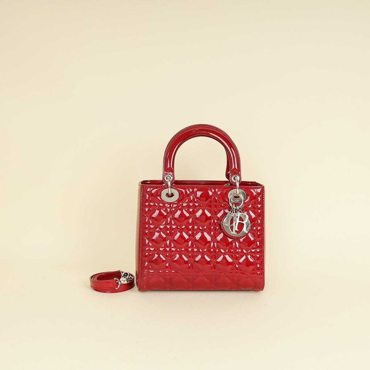 Dior Handbag Christian Lady Bag 4 Red Medium Shoulder Bag