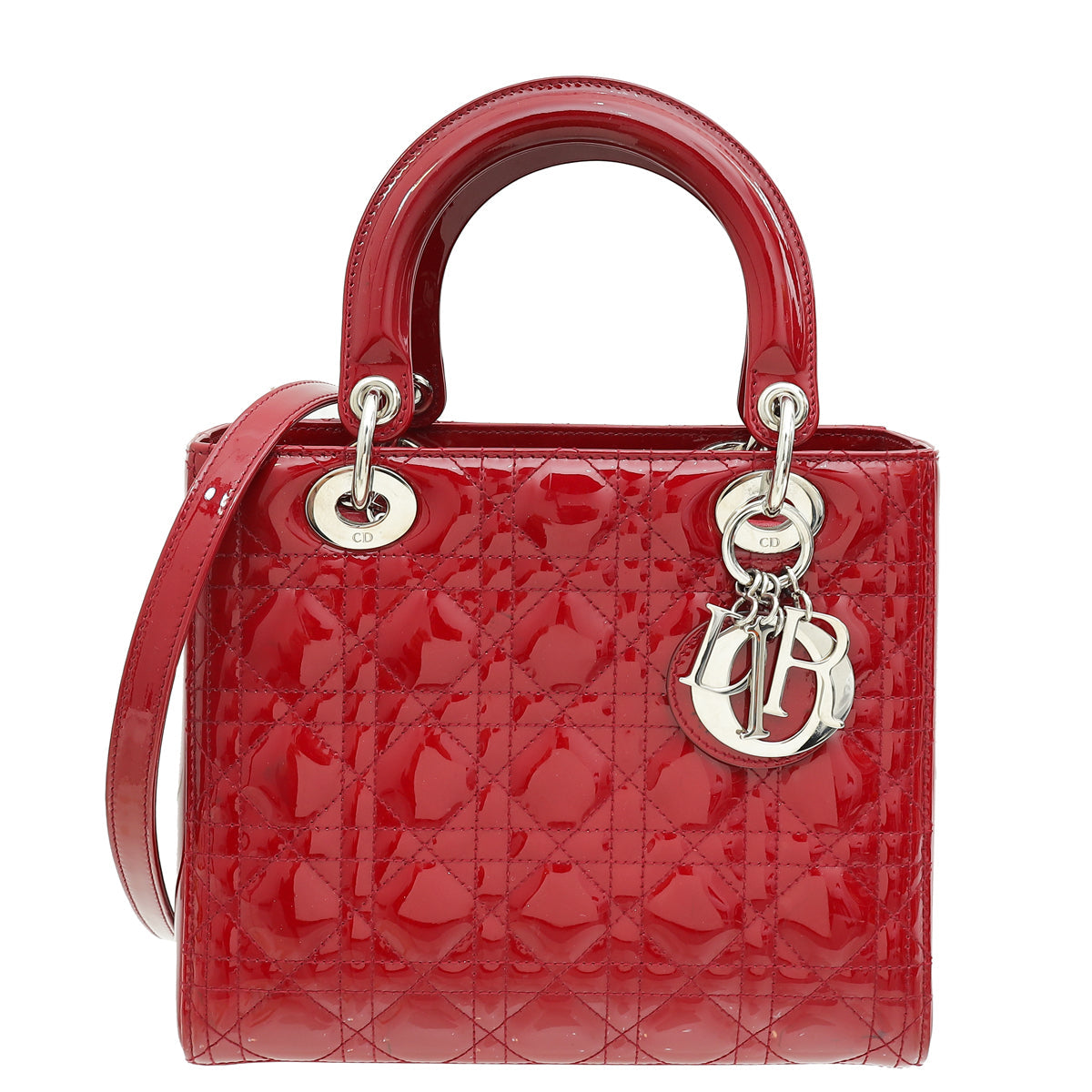 Dior Handbag Christian Lady Bag 3 Red Medium Shoulder Bag