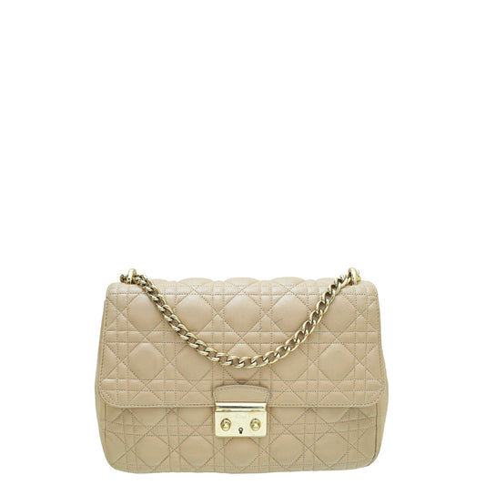 Dior Handbag Christian Miss Bag Beige Flap Shoulder Bag