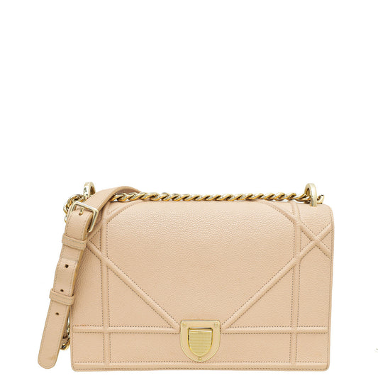 Dior Handbag Christian Light ama Bag Pink Medium Flap Shoulder Bag