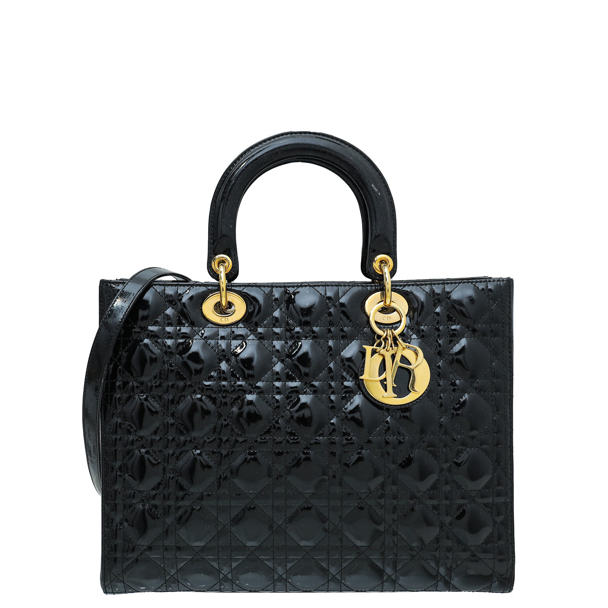 Dior Handbag Christian Lady Bag 5 Black Large Shoulder Bag
