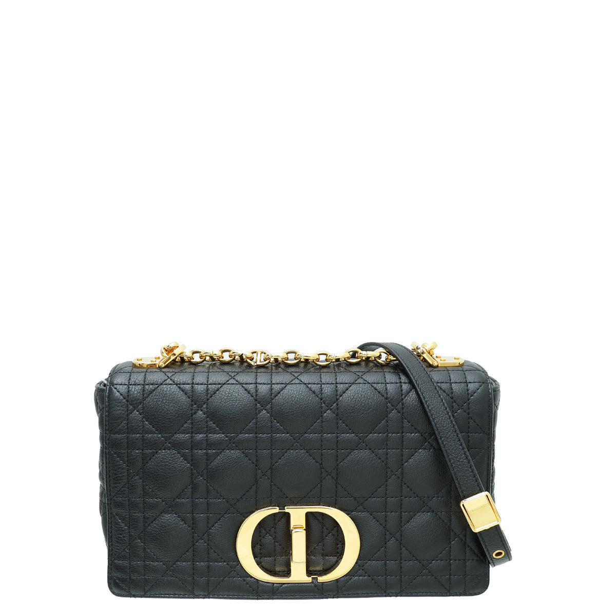 Dior Handbag Christian Caro Bag Black Medium Shoulder Bag
