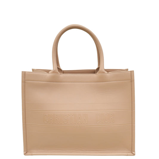 Dior Handbag Christian Blush Book Tote Calfskin Bag Medium Embossed Tote Bag