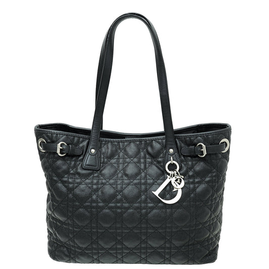 Dior Handbag Christian Panarea Tote Bag Black Medium Shoulder Bag