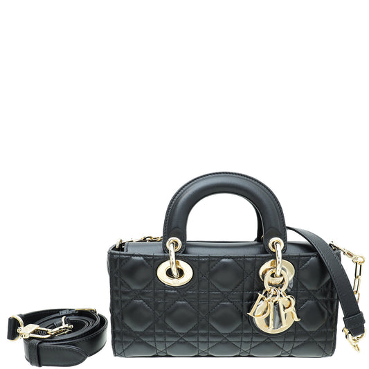 Dior Handbag Christian Lady D-Joy Bag 2 Black Small Shoulder Bag