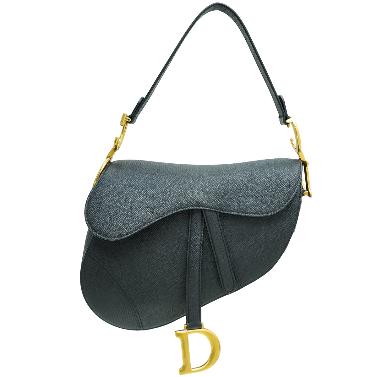 Dior Handbag Christian Saddle Bag 4 Black Medium Shoulder Bag