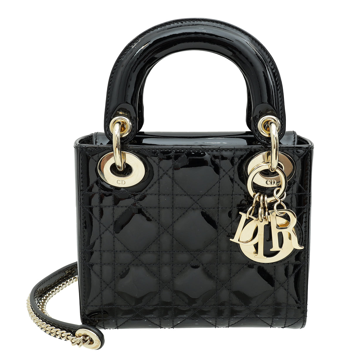 Dior Handbag Christian Lady Bag Black Mini Chain Shoulder Bag Mini Lady Bag