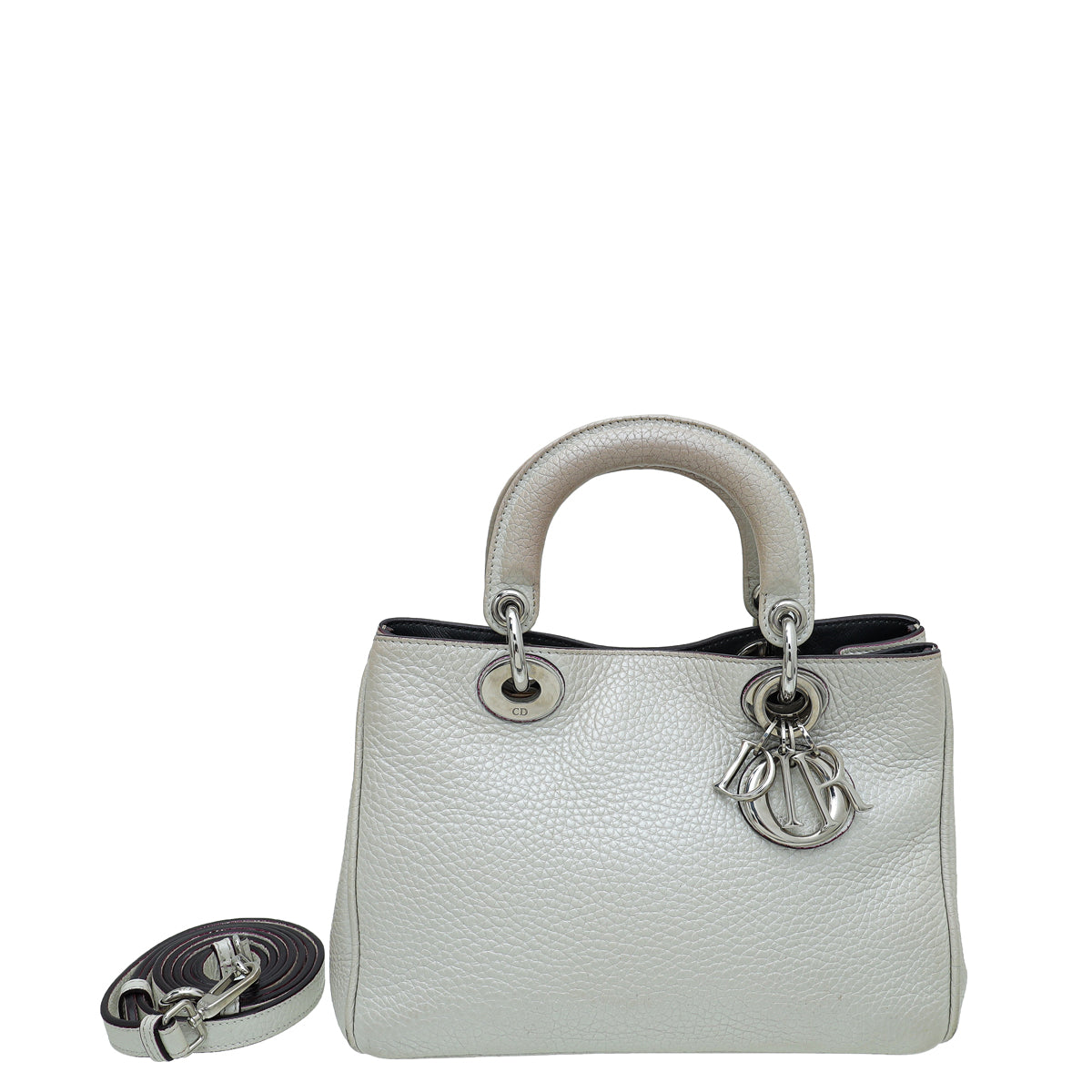Dior Handbag Christian Pearl issimo Tote Bag White Mini Shoulder Bag