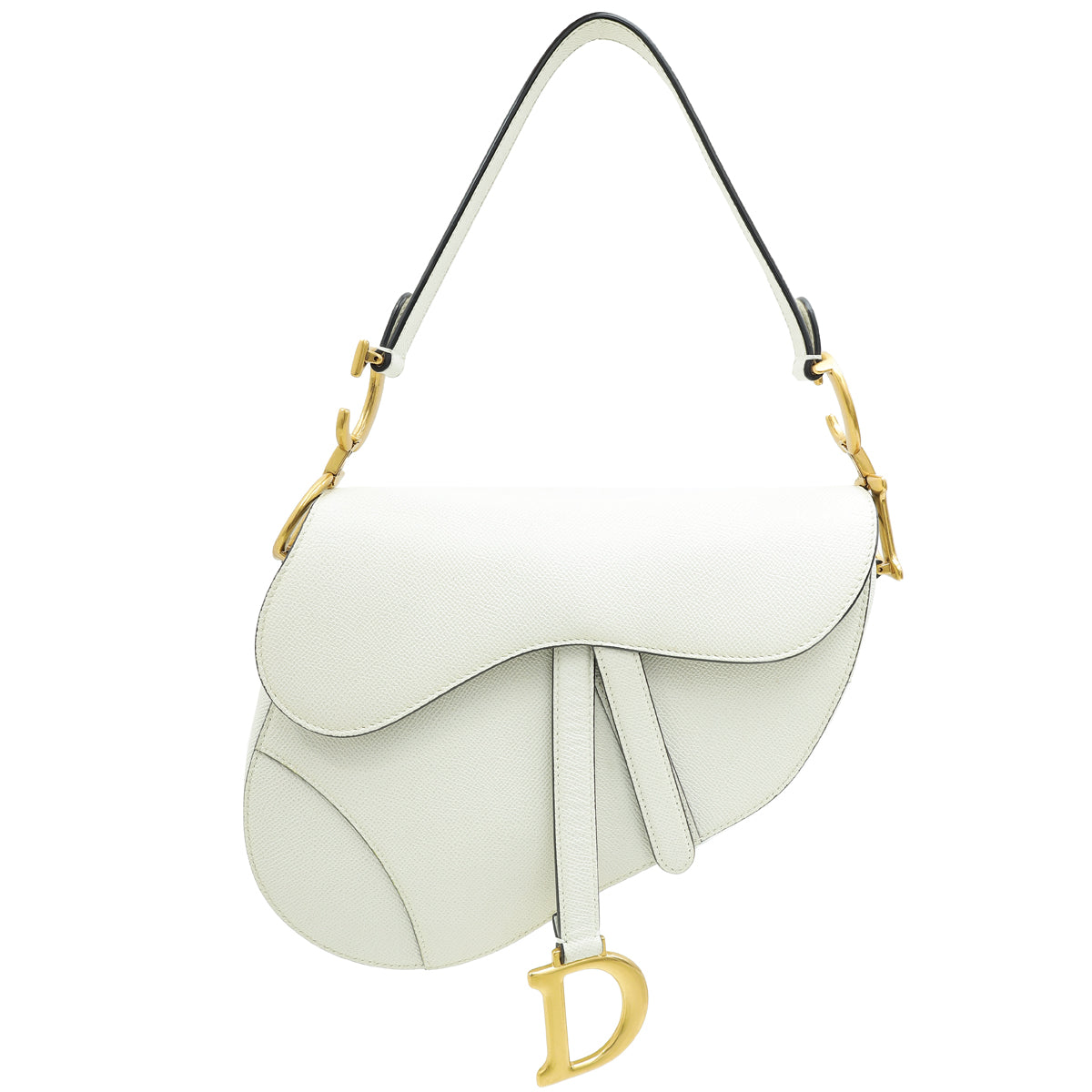 Dior Handbag Christian Saddle Bag 5 White Medium Shoulder Bag