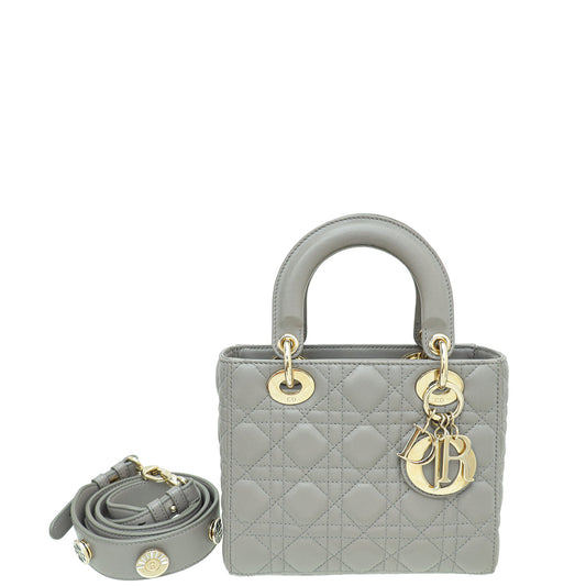 Dior Handbag Christian Grey Lady My ABC Bag 2 Gray Small Shoulder Bag