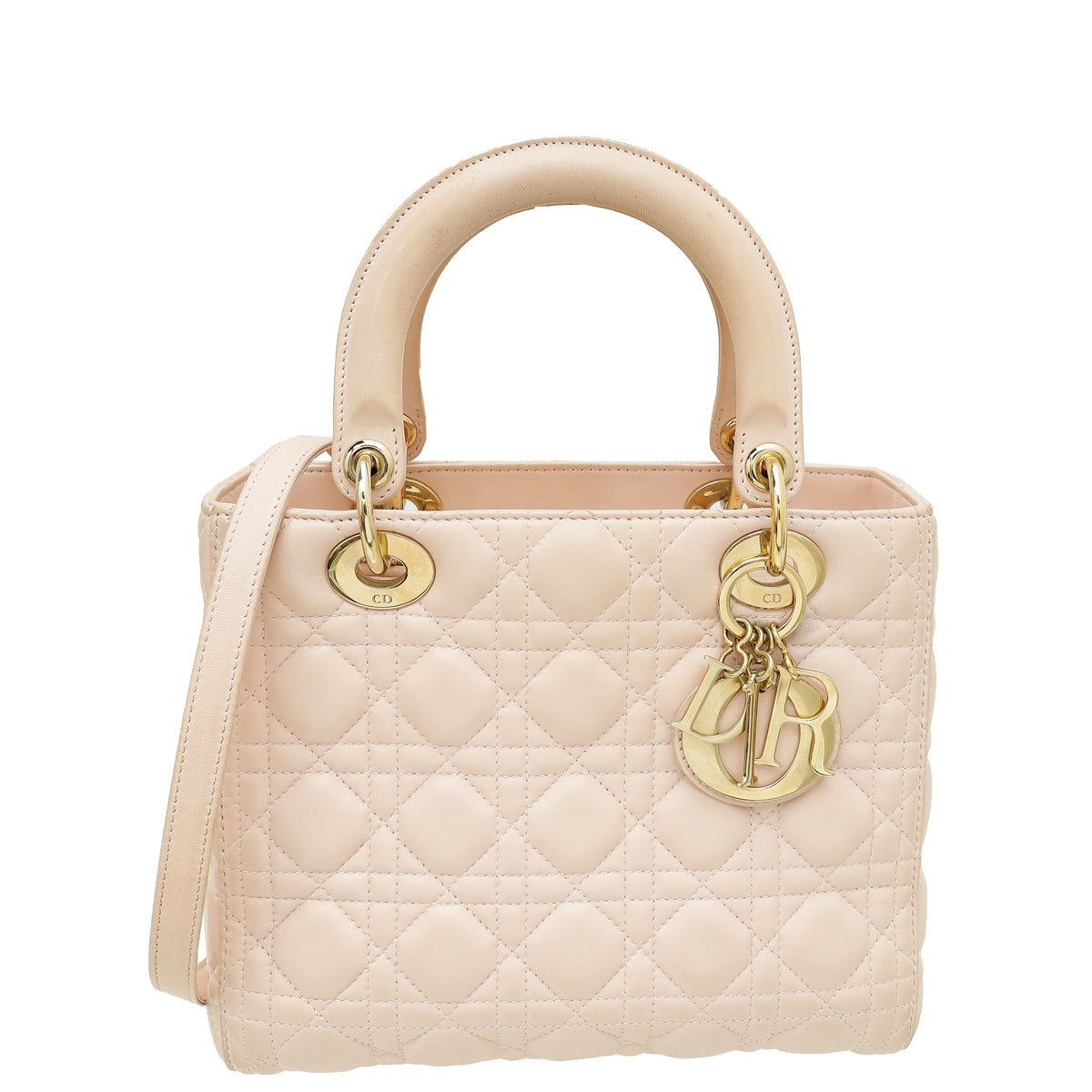 Dior Handbag Christian Lady Bag Pink Medium Shoulder Bag