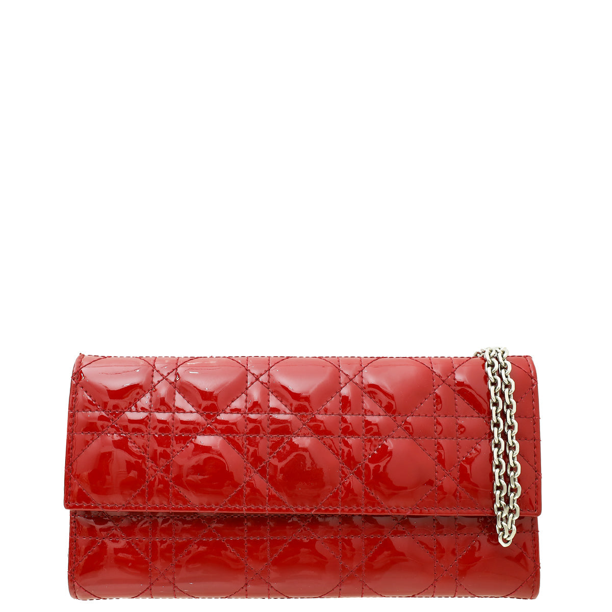 Dior Shoulder Bag Christian Cherry Lady Rendezvous Wallet On Red Chain