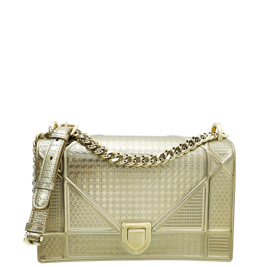 Dior Handbag Christian Champaigne ama Cannage Bag Medium Micro Flap Shoulder Bag