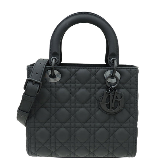 Dior Handbag Christian So Matte Lady Bag Black Medium Shoulder Bag