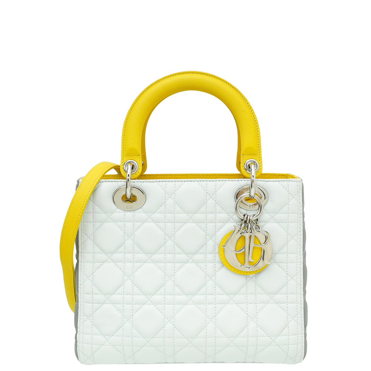 Dior Handbag Christian Tricolor Lady Bag Medium Shoulder Bag