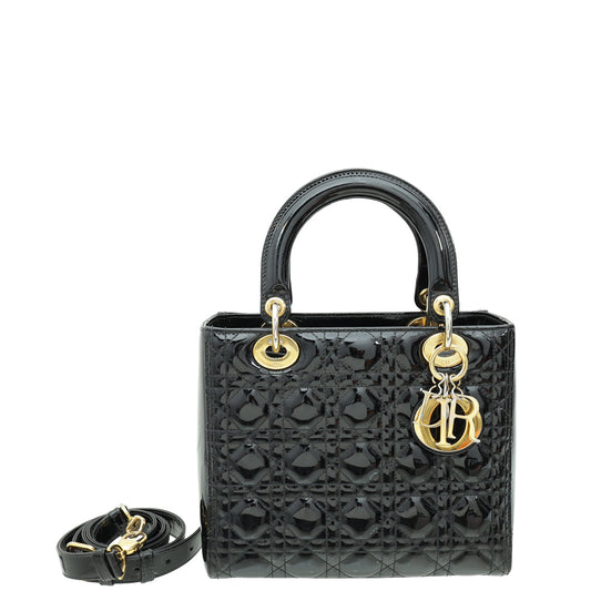 Dior Handbag Christian Lady Bag 15 Black Medium Shoulder Bag
