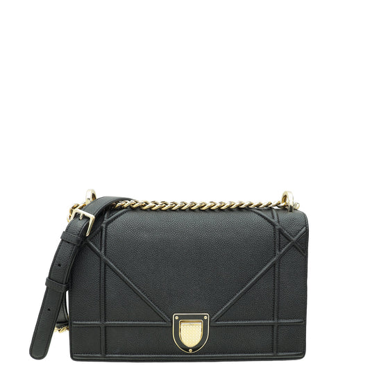 Dior Handbag Christian ama Bag Black Medium Shoulder Bag
