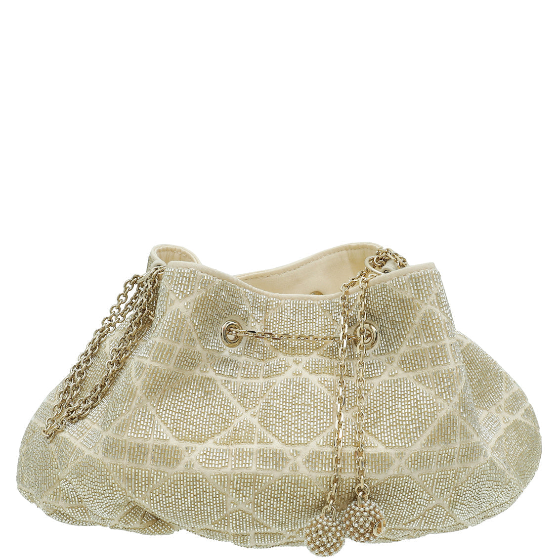 Dior Handbag Christian Dusty Ivory Cannage Dream Bag Bucket Shoulder Bag