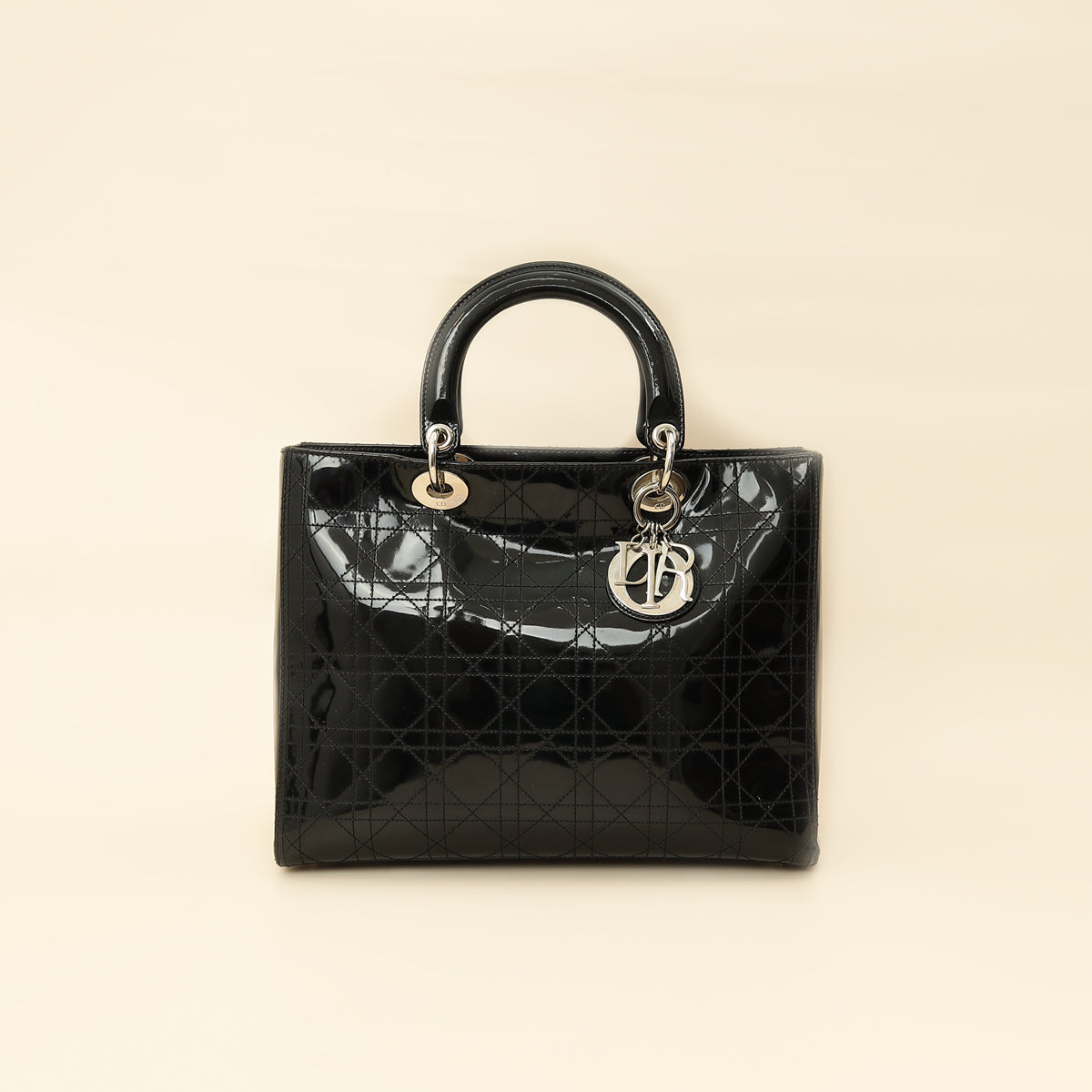Dior Handbag Christian Lady Bag 15 Black Large
