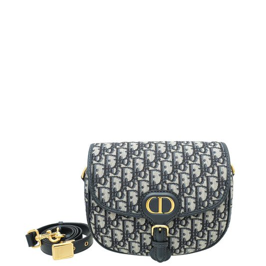 Dior Handbag Christian Oblique Bobby Bag Navy Medium Shoulder Bag