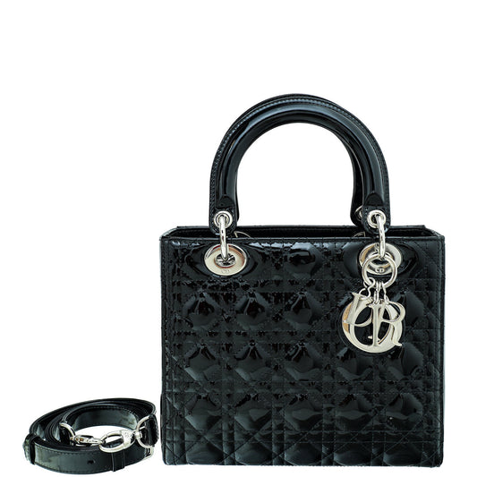 Dior Handbag Christian Lady Bag 3 Black Medium Shoulder Bag