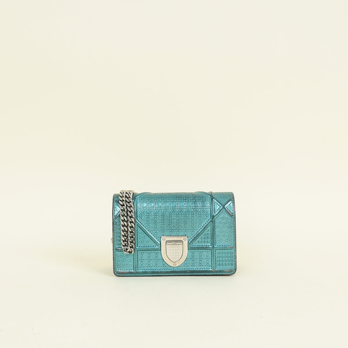 Dior Handbag Christian Teal ama Microcannge Bag Baby Shoulder Bag
