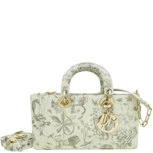 Dior Handbag Christian Latte Cabinet de Curiosités Print Lady Medium Shoulder Bag