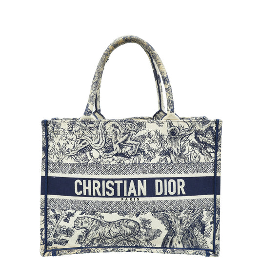 Dior Handbag Christian Bicolor Toile De Jouy Book Tote Medium Tote Bag Medium Bag 2