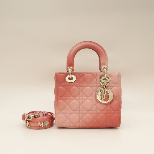 Dior Handbag Christian Flamingo Gradient Lady My ABC Bag Small Shoulder Bag