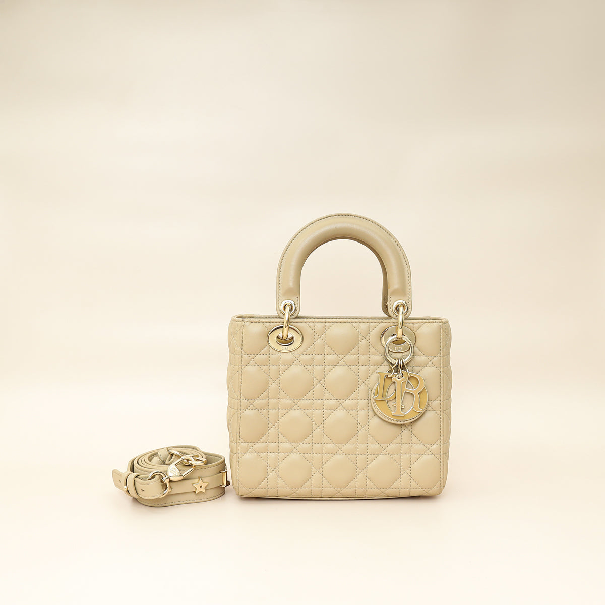Dior Handbag Christian Desert Taupe Lady My ABC Bag Small Shoulder Bag