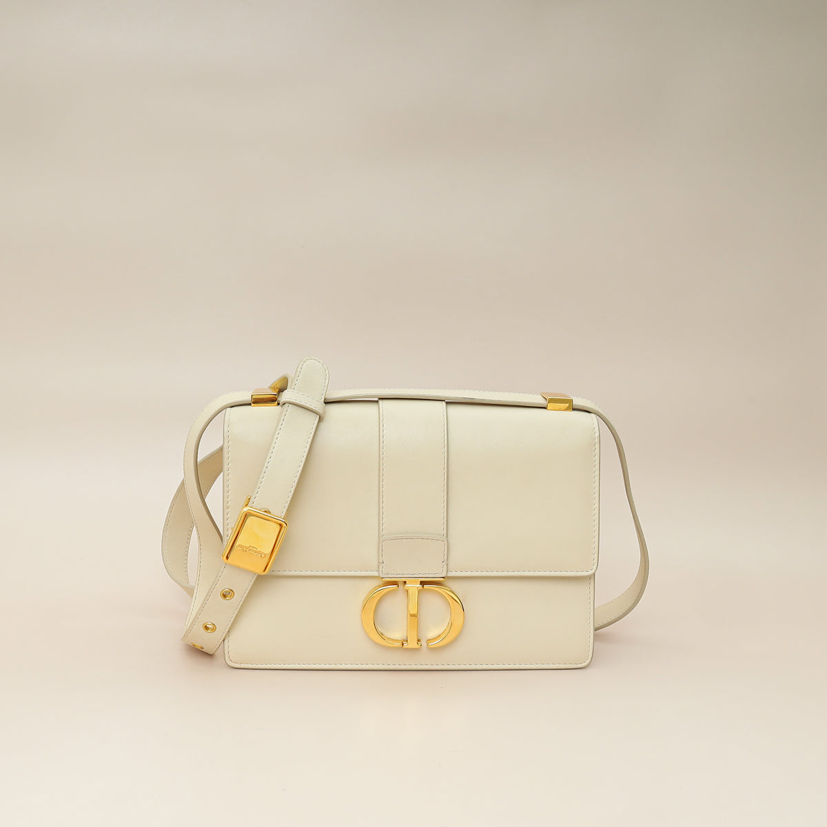Dior Handbag Christian 30 Montaigne Shoulder Bag Cream Flap