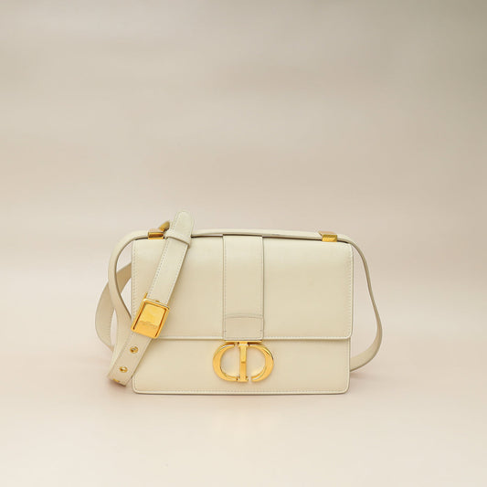 Dior Handbag Christian 30 Montaigne Shoulder Bag Cream Flap
