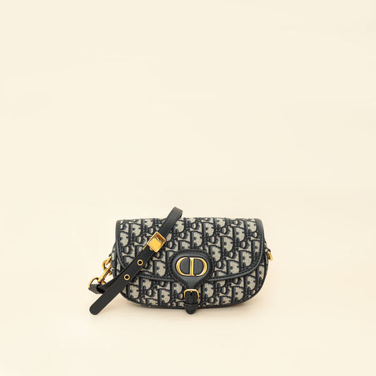 Dior Handbag Christian Oblique Bobby East-West Bag Blue Navy Shoulder Bag