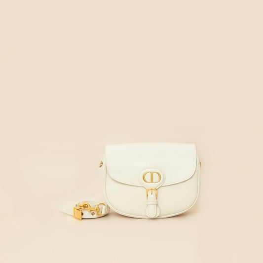 Dior Handbag Christian Bobby Shoulder Bag White Medium